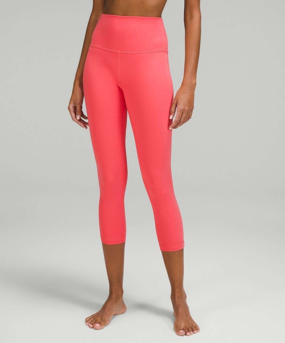 Lululemon Align High-Rise Crop 23" Size 0 PALE RASPBERRY CREAM PINK Pants Yoga